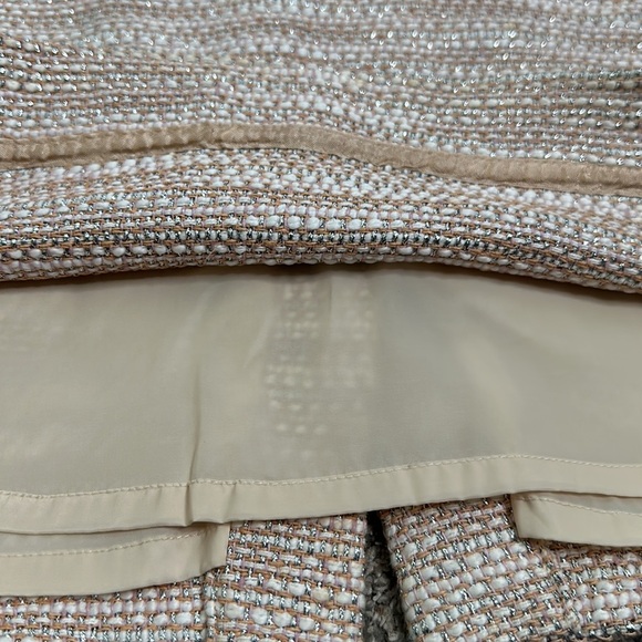J crew collection slik cotton blend metallic tweed skirt size 8p - Picture 10 of 13